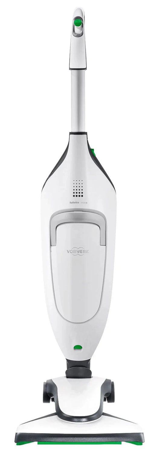 Folletto Vorwerk Vk 220 S Ricondizionato aspirapolvere, design elegante bianco, dotato di garanzia 12 mesi.