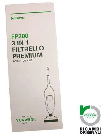 Sacchetti Originali Per Vk 200 Vk 220/220s con Dovina packaging, featuring durable, high-quality filtration design for Vor...