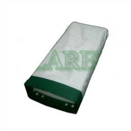 FILTRI IGIENICO PER VK122 ORIGINALE SACCO TELA FOLLETTO, durable bag filter with green accents, ensures optimal vacuum per...