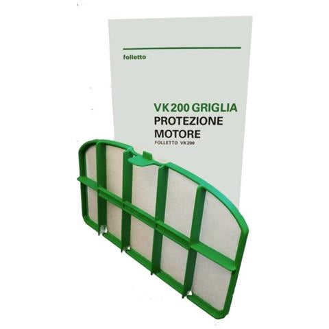 GRIGLIA PROTEZIONE MOTORE VORWERK FOLLETTO VK 200, durable filter guard, enhances motor protection and performance.