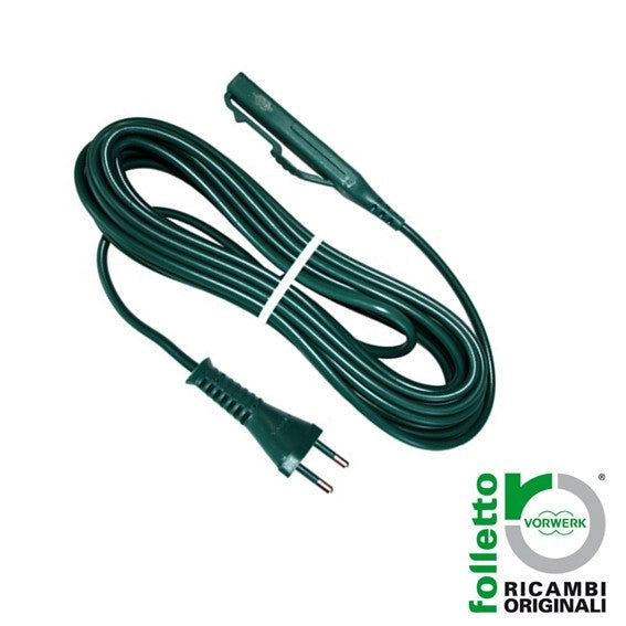 CAVO ALIMENTAZIONE VK140 DA 10MT ORIGINALE, green power cable for VK140 with plug, ideal for reliable and extended reach.