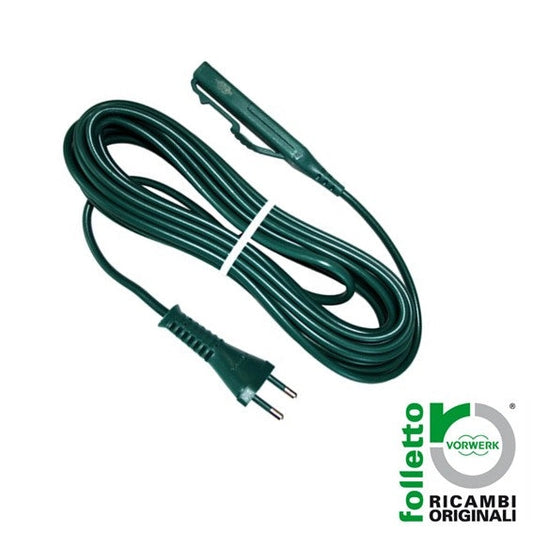 CAVO ALIMENTAZIONE VK140 DA 10MT ORIGINALE, green power cable for VK140 with plug, ideal for reliable and extended reach.