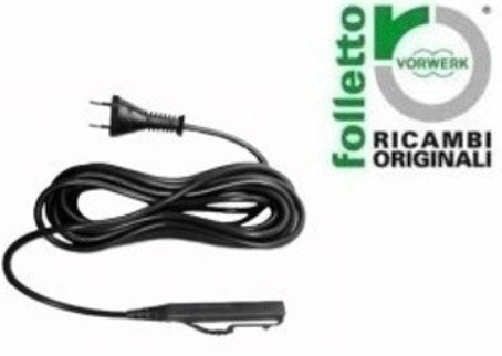 CAVO ALIMENTAZIONE 7M per Folletto VK150 originale, lungo e resistente, ideale per aspirapolvere, ricambi originali.
