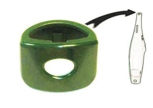 ANELLO PER FOLLETTO KOBOLD VK130 VK131 in green, durable plastic, fits perfectly on vacuum body for secure attachment.