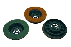 SPAZZOLE PAD ABRASIVE 3PZ for Folletto Vorwerk Pulilux PL510-511-512, ideal for efficient surface cleaning.