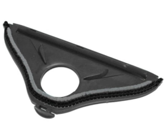 Sottospazzola nera con setole adattabile Folletto Vorwerk VK150, ideale per pulizia efficiente e compatibilità perfetta.