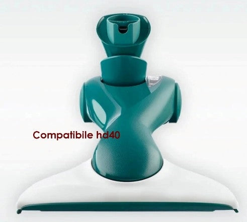 SPAZZOLA COMPLETA FOLLETTO VORWERK VK130 VK131 VK135 VK136 VK140 VK150, versatile vacuum brush head, green and white design.